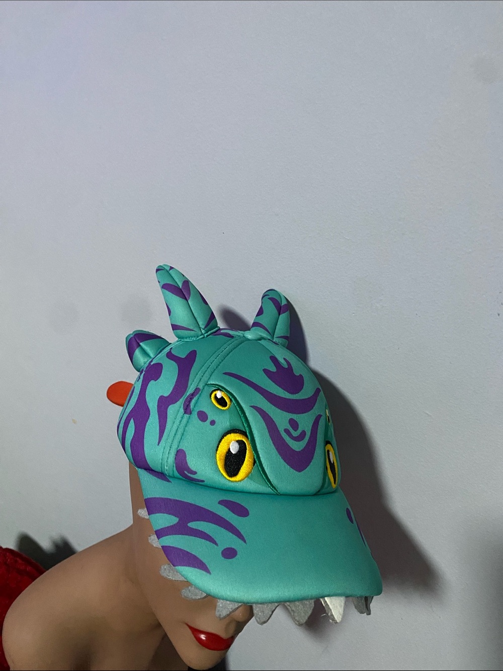 Pandora Turquoise and Purple Dragon Cap youth
